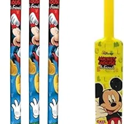 MANAKI ENTERPRISE Cricket Kit Set for Kids 3 Stumps with 1 Bat,1 Ball,1 Base and 1 Bail for Playing Perfect Cricket Combo Set (24 INCH Plastic Cricket KIT, Mickey Mouse)-image-17