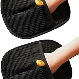 2 PCS Black and Yellow Labeled Pet Hair Cleaning Gloves for Dogs and Cats, Pet Hair Removal Gloves, Efficient Grooming and Cleaning Tool for Furniture and Clothing-picture-29