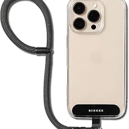 Ringke Holder Link Flow Adjustable Hand P-Type Strap with Patch, Universal Detachable Cell Phone Wrist Bracelet Lanyard for Most Smartphone Cases-picture-48
