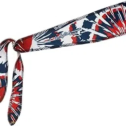 Halo Headband Tie Version I Sweatband - Red/White/Blue Tie-Dye-picture-34