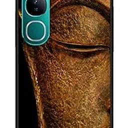NDCOM for Vivo Y300 Back Cover | Premium Vivo Y300 Cover | Stylish Protection for Vivo Y300 5G Back Cover Bhagwan Buddha Printed Metal Case-picture-14