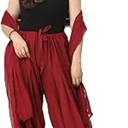 prabha creations Women's Cotton Semi Patiala Salwar with Dupatta Set-picture-26