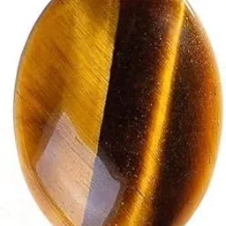 anuj sales Tiger Eye Stone 4.25 Ratti / 3.88 Carat Natural Earth Mined Deluxe Quality Lab-Certified Tiger Eye/Tiger Stone/Tiger's Eye Chitti Loose Gemstone-picture-21