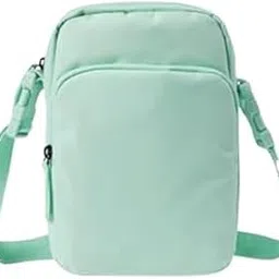 style overseas Style Oversease Compact Crossbody Messenger Bag, Mint Green, Adjustable Shoulder Strap, Multiple Compartments, Casual Daypack-picture-49