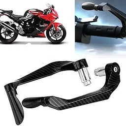 AUTO PEARL 7/8" 22mm Motorcycle Handlebar Brake Clutch Levers Protector Guard Compatible with Comet (Black)-image-97