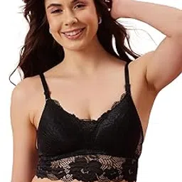 clovia Women's Lace Wirefree Bra image 1