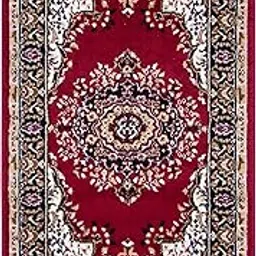Carpet Galore Traditional Medallion Design Thick Pile Soft Touch Carpet for Home| Bedroom | Living Room Multiple Sizes and Colours Available … (110x170cm (4x6 Feet), Red)-picture-11