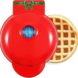 Luteti Mini Waffle Maker | Portable Electric Non-Stick Waffle Iron | Belgian Waffle Maker Makes 4 Inch Waffles-picture-12