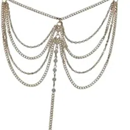 mippo Multi-Layer Tassel Chain Anklet | Crystal Ethnic Style Bridal Foot Ornament for Women & Girls-picture-46