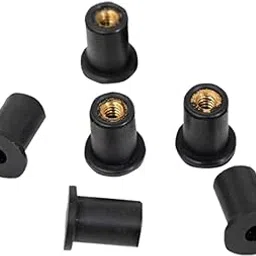 MYADDICTION 6 Pieces Motorcycle/ATV M5 Rubber Well Nut Windscreen & Fairing Wellnuts-image-17