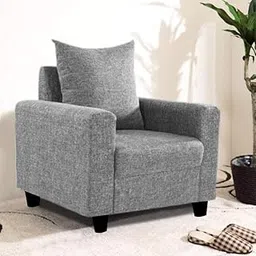 FURNY Juan 1 Seater Sofa Chair (Light Grey)-picture-10