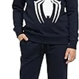 Mack Jonney Girls Fleece Tracksuit |Printed Hoodie & Jogger Set | Warm Winter Co-ord Set for Kids-M5721-picture-12