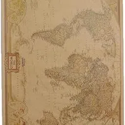 THE STYLE SUTRA Vintage World Map Paper Wall Art Retro Map of The World for Living Room|Home & Garden | Posters & Prints|1 piece Vintage World Map-picture-33
