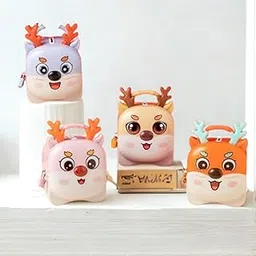 Animal Shaped Metal Coin Bank | Decorative Piggy Bank & Collector Container | Fun Storage Box | Sturdy Build with Lock Closure | Ideal for Kids Room Or Home Décor Finish | Multicolor-picture-24