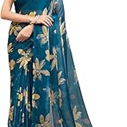 garden vareli Floral Print Nara Chiffon Saree 59599-picture-23