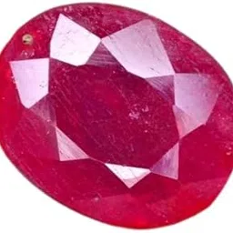 bhooratna AA++ Quality Burma (Ruby) Manik 3.86 Ratti Birthstone Loose Gemstone for Women's and Men's image 1