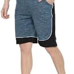 arise by beroe Men's Terry Shorts, Side Pocket with Side Panel with Piping-picture-32