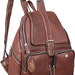 brand leather Genuine Leather Stylish Women's Backpack Use for College|School|Office|Travel-picture-15