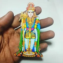 Maruthappar Murugan Wooden Fridge Magnet Printed MDF Thiruchendur Murugan Palani Raja Alangaram Pack 1-picture-29