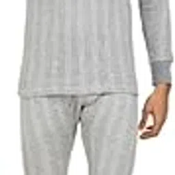 hap Mens Grey Melange Winter Thermal Set | Round Neck Top & Trouser-picture-50