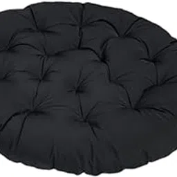 Merishopp Padded Seat Cushion Egg Chair Cushion Round 40cm for Meditation Sofa Outdoor Black|1 Portable Plant Umbrella|Cushions & Pads| Yard, Garden & Outdoor Living-image-16