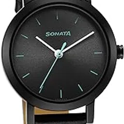 sonata Essentials Grey Dial Leather Strap Watch for Women-NS8174NL02-picture-39