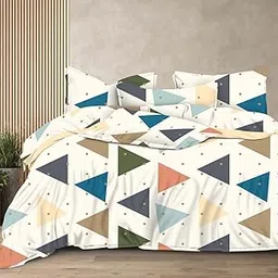 Fablicious 350TC Super Soft Glace Cotton AC Comforter Set Double Bed King Size with 1 Bedsheet and 2 Pillow Covers - 90x100 Inch-image-36