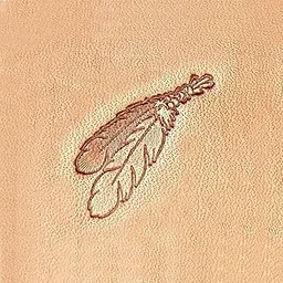 Tandy Leather 3d Stamping Tool 2 Feather image 1