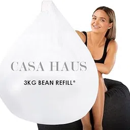 Casa Haus Premium Virgin Grade Thermocol Balls Refill for Pillows, Sofa, Bean Bags, Soft Toys & Beans for Bean Bag Refill 3 Kg (White)-picture-41