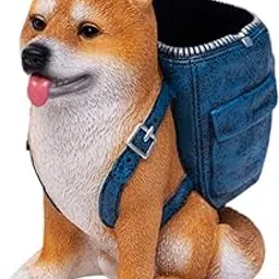 ARTISOUL® Dog Pen Holder Desk Organizer Gift Pen Pencil Cup For Study Room Desk Indoor | Home & Garden | Home D?©Cor | Figurines-image-19