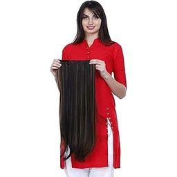 Artifice 5 Clip 24" Straight Extension Hair Extension (Blonde Highlighted)-picture-55