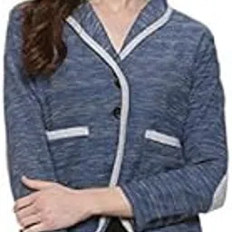 campus sutra Solid Single Breasted Casual Women Full Sleeve Blazer-picture-10