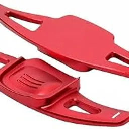 CLOUDSALE Aluminium Alloy Shift Steering Wheel Paddle Shifter Compatible for Virtus MK8, Taigun & TiguanRed Automatic Gear Panel-picture-26