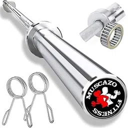 Olympic Barbell | Heavy-Duty Barbell Rod for Weightlifting, CrossFit, Powerlifting & Home Gym | Fits 2" Plates (50mm) with Barbell Locks Included (6FT)-picture-15