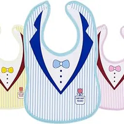 The Cheeky Kidzz Baby Waterproof Feeding Bibs Apron for Babies Girls Boys Drool Bibs with Snaps Set Combo-image-25
