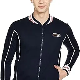 the indian garage co Men Regular Fit Colourblocked High Neck Front Open High Neck Sweatshirt-picture-13