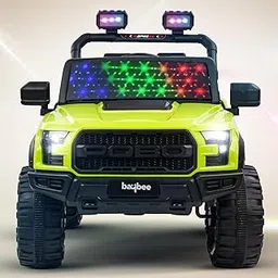 Baybee Bronco Battery Operated Jeep for Kids, Ride on Toy Kid Car with RGB Windshield Light & Music | Electric Jeep Battery Car | Baby Big Cars for Kids to Drive 3 to 8 Years (Bronco Green)-image-88
