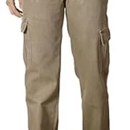 rig bone Men’s Non Lycra Cotton Cargo Jeans – Comfortable Loose Fit, Mid Rise, Ankle Length, Stylish Casual Wear with Multi-Pockets-picture-12