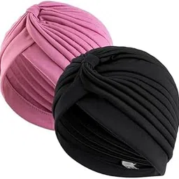 clicknest Stretchy Pagri Pagree Turban Cap Chemo Head Wraps Cancer Headwear Bennie Twisted India's Hat for Men Women Polyester-picture-10