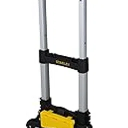 Stanley SXWT-FT501-SP Folding Handtruck, 70kg Load Capacity, Fully Assembled, Soft Grip Handle, Includes Elastic Bungee Cord, Open Dimn: 40x41x100 cm, Folded Dimn: 38.5x5.6x63.5 cm-image-2