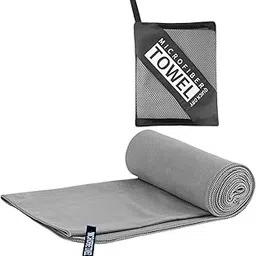 JAZZY PEARLS® Quick Drying Towel Fast Drying Travel Towel for Outdoor Workout Gray-Sporting Goods-Fitness Running & Yoga-Fitness Equipment & Gear-Gym Towels-1 Towel1 Square Mesh Bag-image-37