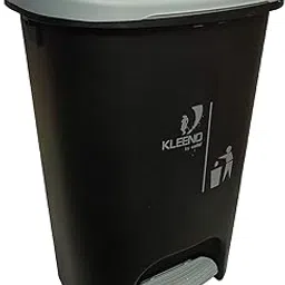 Cello Plastic Step-On Pedal Garbage Dustbin (50 L, Black-Grey)-picture-29