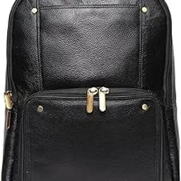 hyatt leather accessories 18 Inch Leather Laptop Backpacks Bag for men and women-picture-52