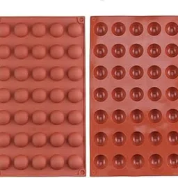 Glamaxy Silicon Chocolate Mold Round Shapes 35 Cavity Chocolate Mould Jelly Candy Mold | Cake Baking Mold | Bakeware Chocolate Moulds (Pack of 1)-image-31