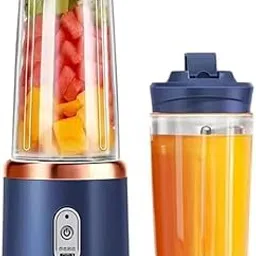 Portable Blender Electric Juicers Fruit Mixers USB Rechargeable Smoothie Mini Personal Juicer With 1500 Mah Rechargeable Battery. 6 Blades 3Gears-Smoothie Blender-picture-15