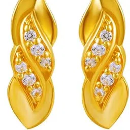 joyalukkas Women's & Girl's Impress Collection 22K Yellow Gold Stud Earrings-picture-18