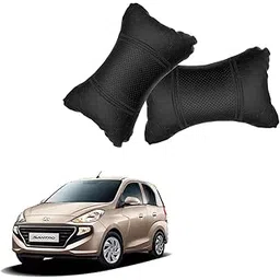 Adroitz Black Universal Neck Rest Pillow Faux Leather Material in Football Design for All Cars_1670-picture-51
