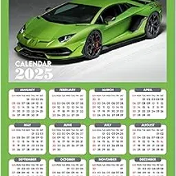 ESCAPER Car Wall Calendar 2025 hanging (45 x 30 cm), Car Wall Calendar 2025 for Room Decoration, Car Wall Calendar 2025 for sports car, Car Wall Decor, Car Wall Calendar 2025 hanging big size-image-37