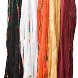 Nakoda Creation Pure Cotton Solid Women Dupatta (Sutti Samosa 5-Black,White,Orange,Beige,Maroon) - BZ973-picture-34