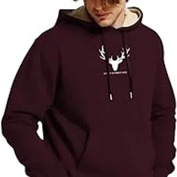 togs & terre Stylish Printed Fur Hoodie for Men | Winter Wear Hooded Sweatshirt | Cozy Hoodies for Men Lucky-picture-47